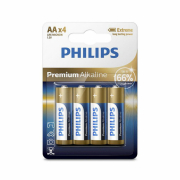 BATERIJE PHILIPS PREMIUM ALKALINE AA 4-BLISTER 1/12